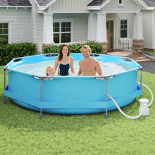 Load image into Gallery viewer, 10/12 Feet Round Outdoor Framed Pool Set with Filter Pump
