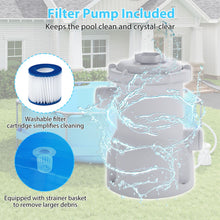 Load image into Gallery viewer, 10/12 Feet Round Outdoor Framed Pool Set with Filter Pump