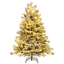 Load image into Gallery viewer, Pre-Lit Artificial Christmas Tree with PE PVC Branch Tips and Warm White LED Lights