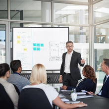 Load image into Gallery viewer, 120 x 90 CM Double-Sided Dry Erase Mobile Board with Stand