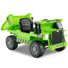 Load image into Gallery viewer, 12V Kids Ride on Dump Truck with Electric Dump Bed