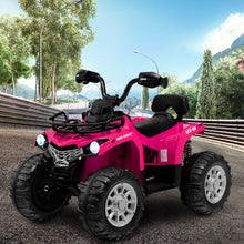Load image into Gallery viewer, 12V Electric Powered Quad Vehicle with Spring Suspension Oversized Wheels and Storage Basket