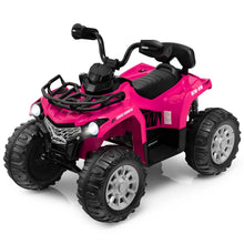 Load image into Gallery viewer, 12V Electric Powered Quad Vehicle with Spring Suspension Oversized Wheels and Storage Basket