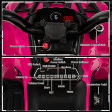 Load image into Gallery viewer, 12V Electric Powered Quad Vehicle with Spring Suspension Oversized Wheels and Storage Basket