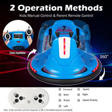 Load image into Gallery viewer, 12V Kids Ride On Electric Bumper Car with Dual Joysticks and Remote Control