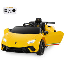 Load image into Gallery viewer, 12V Kids Ride on Car Lamborghini with Remote Control and LED Lights