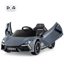 Load image into Gallery viewer, 12V Kids Ride on Car with Hydraulic Doors Licensed Lamborghini Revuelto
