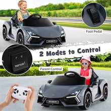 Load image into Gallery viewer, 12V Kids Ride on Car with Hydraulic Doors Licensed Lamborghini Revuelto