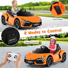 Load image into Gallery viewer, 12V Kids Ride on Car with Hydraulic Doors Licensed Lamborghini Revuelto