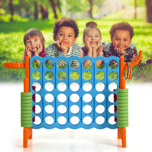 Load image into Gallery viewer, Giant 4 in a Row Game Jumbo Connect 4 Garden Games w/42 Rings Basketball Hoop