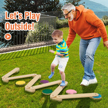 Load image into Gallery viewer, 12 Pcs Kids Wooden Balance Beam with Colorful Steeping Stones