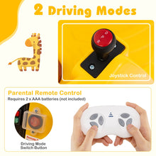 Load image into Gallery viewer, 12V Bumper Car Giraffe Toddler 360° Spinning Ride on Toy