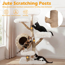 Load image into Gallery viewer, Wooden Cat Tree, Multi-Layer Cats Tower with Jute Scratching Posts