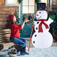 Load image into Gallery viewer, 150 cm Large White Pre-lit Lighted Snowman Christmas Decoration