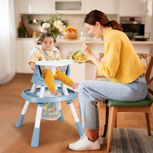 Load image into Gallery viewer, 16-in-1 Convertible Baby High Chair with Removable Tray and 5-Point Harness