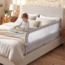 Load image into Gallery viewer, Bed Rail, Swing Down Toddler Safety Beds Guard with Adjustable Height