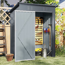 Load image into Gallery viewer, 181 x 153 cm Outdoor Storage Shed with Sloped Roof 2 Vents and Lockable Door