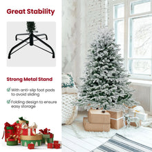 Load image into Gallery viewer, Pre-Lit Artificial Christmas Tree with PE PVC Branch Tips and Warm White LED Lights