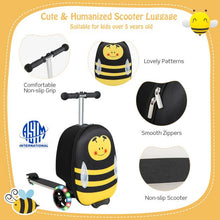 Load image into Gallery viewer, 2-in-1 Folding Kids Scooter with Suitcase and 3 Color Lighted Wheels