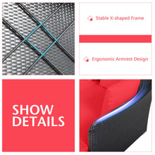 Load image into Gallery viewer, Rattan Garden Daybed Furniture Set Patio Sun Bed 2 Seater Lounger with Cushions