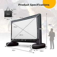 Load image into Gallery viewer, 16FT Inflatable Projector Screen 16:9 HD Double Side Movie Screen w/ Carry Bag