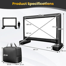 Load image into Gallery viewer, 15FT Inflatable Projector Screen 16:9 HD Double Side Movie Screen w/ Carry Bag