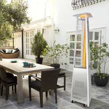 Load image into Gallery viewer, 42,000 BTU Outdoor Patio Gas Heater 13KW Pyramid Propane Heater with Wheels