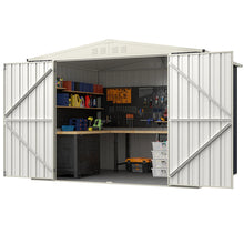 Load image into Gallery viewer, 246 x 193 CM Metal Outdoor Storage Shed with Snap-on Structures