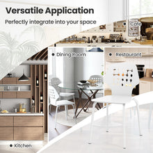 Load image into Gallery viewer, Metal Dining Chair Set of 4 with Hollowed Backrest and Metal Legs