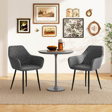 Load image into Gallery viewer, Set of 2 Leisure Dining Chair Upholstered with Curved Backrest
