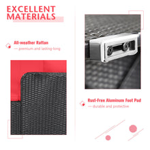 Load image into Gallery viewer, Rattan Garden Daybed Furniture Set Patio Sun Bed 2 Seater Lounger with Cushions