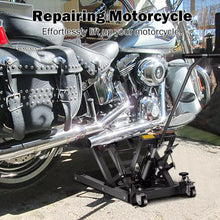 Load image into Gallery viewer, Costway 1500 LBS Hydraulic Motorcycle/ATV Jack Lift Hoist Jacks Black
