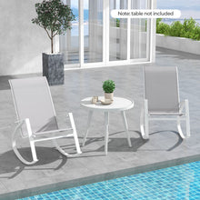 Load image into Gallery viewer, 2 Pieces Patio Rocking Chairs with Ergonomic Backrest and Safe Stoppers