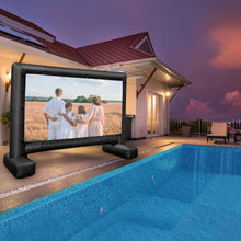 Load image into Gallery viewer, 15FT Inflatable Projector Screen 16:9 HD Double Side Movie Screen w/ Carry Bag