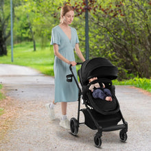 Load image into Gallery viewer, 2 in 1 High Landscape Stroller with Reversible Seat and Adjustable Backrest and Canopy