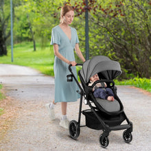 Load image into Gallery viewer, 2 in 1 High Landscape Stroller with Reversible Seat and Adjustable Backrest and Canopy