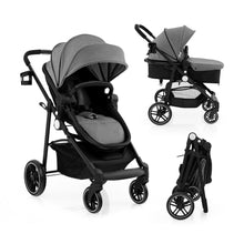 Load image into Gallery viewer, 2 in 1 High Landscape Stroller with Reversible Seat and Adjustable Backrest and Canopy