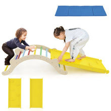 Load image into Gallery viewer, 3-In-1 Wooden Climber with Ramp Toddler Climber Arch