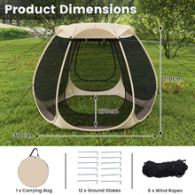 Load image into Gallery viewer, 310 X 270 CM Foldable Outdoor Screened Camping Tent Gazebo