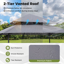 Load image into Gallery viewer, 330 x 330 cm Patio Gazebo Outdoor Gazebo with Heavy-Duty Metal Frame