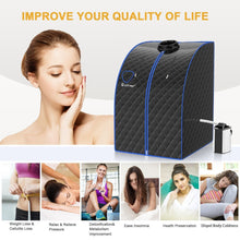 Load image into Gallery viewer, 3L Portable Steam Sauna with 9-Level Temperature and Folding Chair