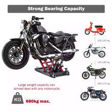 Load image into Gallery viewer, Costway 1500 LBS Hydraulic Motorcycle/ATV Jack Lift Hoist Jacks Red
