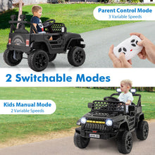 Load image into Gallery viewer, 3 Speeds Battery Powered Kids Ride on Truck Car with Parental Remote
