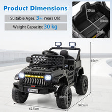 Load image into Gallery viewer, 3 Speeds Battery Powered Kids Ride on Truck Car with Parental Remote