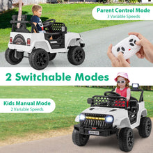 Load image into Gallery viewer, 3 Speeds Battery Powered Kids Ride on Truck Car with Parental Remote