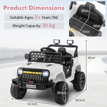 Load image into Gallery viewer, 3 Speeds Battery Powered Kids Ride on Truck Car with Parental Remote
