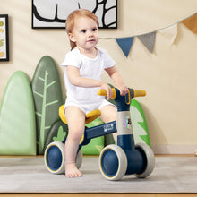 Load image into Gallery viewer, Cute Baby Balance Bike 4 Wheels with Steering Handlebars No Pedal Yellow