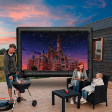 Load image into Gallery viewer, 15FT Inflatable Projector Screen 16:9 HD Double Side Movie Screen w/ Carry Bag