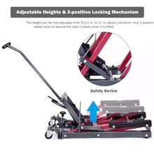 Load image into Gallery viewer, Costway 1500 LBS Hydraulic Motorcycle/ATV Jack Lift Hoist Jacks Red