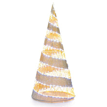 Load image into Gallery viewer, 5FT Pre-lit Christmas Cone Tree with Warm White and White LED Lights